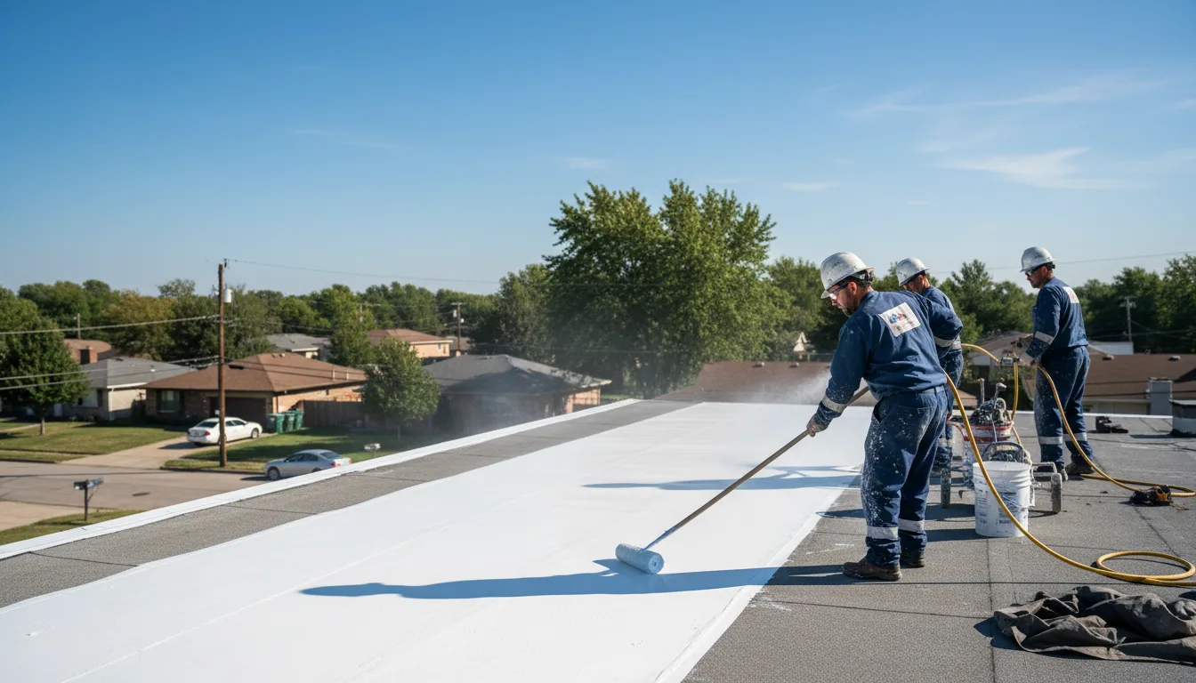 Commercial roof coating in Mason City, NE near me